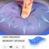 DEVASO 1pair Palm Memory Foam Hand Rest Pad Wrist Mat