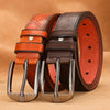 Dandali Men Microfiber Bottom Pin Buckle Belt Casual Jeans Waistband, Length: 110cm(Coffee)