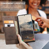 For Samsung Galaxy S25 Ultra 5G CaseMe 013 Multifunctional Horizontal Flip Leather Phone Case(Coffee)
