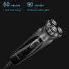Original Xiaomi ENCHEN Water Proof Triple Rotary Double Ring Blade Shaving Head Electric Rechargeable Shaver For Men(Silver)