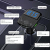 LDNIO C706Q QC3.0+AUTO-ID Car Bluetooth FM Music Digital Display Car Charger with 8 Pin Cable