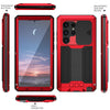 For Samsung Galaxy S25 Ultra 5G R-JUST Sliding Camera Life Waterproof Holder Phone Case(Red)