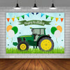 210x180cm Tractor Theme Birthday Backdrop Boy Farm Happy Birthday Background Party Decorations