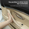 Car Leather Left Side Inner Door Handle Assembly 51417225854 for BMW 5 Series F10 / F18 2011-2017(Grey)