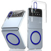 For Samsung Galaxy Z Flip3 5G lce Folding Series MagSafe Integrated Clear PC Phone Case(Royal Blue)