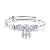 Women Closed Solid Three Rings Bracelet, Size: Z102 Vella Adjustable