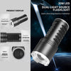 S2302 30W 1600LM High Power Telescopic Zoom Flashlight(Black)