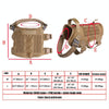 Dog Training Vest, Brown, M - Durable 1000D Nylon, Breathable