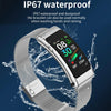 K50 1.08 inch Steel Band Earphone Detachable IP67 Waterproof Smart Watch Support Bluetooth Call(Silver)