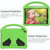 For iPad 10.2 2021 / 2020 / 2019 EVA Flat Anti Falling Protective Case Shell with Holder(Green)