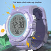 Changing Case Electronic Watch Mini Cartoon Alarm Clock Waterproof Watch(Girl)