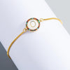 English Letter Bracelet Couple Girlfriends DIY Bracelet Men Women Micro Inlaid Zircon Rainbow Bracelet(O)