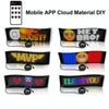 7x17.3cm16 x 32 LEDs) Car Flexible Display Advertising Screen APP Bluetooth Smart Screen