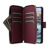 For Samsung Galaxy A34 Nine-card Slots Zipper Wallet Bag Leather Phone Case(Wine Red)