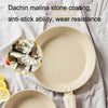 Maifan Stone Nonstick Pan Steak Fryer Induction Cooker Gas General, Diameter: 20cm (Beige)