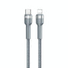 REMAX RC-171 Jany Series 1m PD20W USB to 8 Pin Aluminum Alloy Braid Fast Charging Data Cable (Silver)