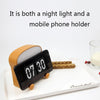 F-L-01 Toast Bread Night Light With Mobile Phone Holder Children Bedroom Timing Sleep Light(Snooze)
