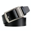 Dandali L8019 Men Casual Antique Pin Buckle Leather Belt Waistband, Size: 110-125cm (Black)