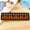 Plastic Abacus 15 Digits Arithmetic Tool Math Learn Aid Calculating Toys Gifts for Kids