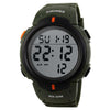 SKMEI 1068 Men Waterproof Outdoor Sports Digital Watch Student Fashion Watch(ArmyGreen)