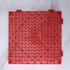 Thickened PVC Can Be Spliced  Floor Mat Kitchen Bathroom Anti-Slip Foot Pad Hollow Injection Pad, Size: 30x30x1.5cm(Red)