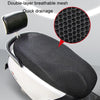 77x55cm Electrical Motorcycle Seat Cover Summer Breathable 3D Mesh Motorcycle Anti-Scald Cushion(Black)