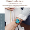 OLEVS 5189 Women Heart Shape Waterproof Quartz Watch(Blue)