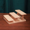 Solid Wood Splicing Eyeglasses Jewelry Display Stand Doll Hand Made Display Rack, Style: 3 Layers