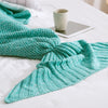 Mermaid Tail Blanket For Adult Super Soft Sleeping Knitted Blankets, Size:140 X70cm(Pink)