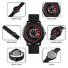 SKMEI 1634 Men Waterproof Watch Fashion Quartz Watch(White Mesh Belt)