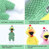 Screaming Chicken Dog Toy - Green - Durable Plush with Sound