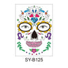 Waterproof And Sweat Proof Of The Dead Masquerade Party Temporary Stickers Halloween Face Tattoo Stickers(SY-B125)