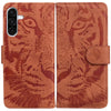 For Samsung Galaxy A36 5G / A56 5G Tiger Embossing Pattern Flip Leather Phone Case(Brown)