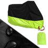 190T Motorcycle Rain Covers Dustproof Rain UV Resistant Dust Prevention Covers, Size: XXXXL(Black and Fluorescence Green)