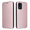 For Alcatel 1B 2022 Carbon Fiber Texture Flip Leather Phone Case(Pink)