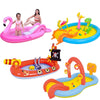 Home Large Cartoon Animal Drama Pool Water Spray Inflatable Swimming Pool Slide Pool( Slide Spray Water)