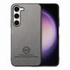 For Samsung Galaxy S23+ 5G Twill Fabric Leather Skin Back Phone Case(Gray)