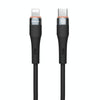 Nillkin 2.4A USB-C/Type-C to 8 Pin Silicone Data Cable, Length: 1.2m(Black)
