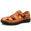 SY-71712 Brown Cowhide Two Wear Outdoor Casual Men Slippers(43)