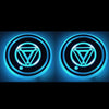 1 Pair 68mm LED Smart Light-Emitting Coaster Light Car Cup Slot Atmosphere Light(Magic Array)