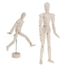 Wooden Puppet Toy Humanoid Art Sketch Model Joint Doll, Size:12 Inch