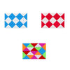 5 PCS 24-segment Mini Magic Ruler Foldable and Deformed Magic Ruler(Red White)