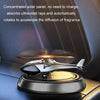 Car-Mounted Solar Rotating Airplane Aromatherapy Ornaments(Gray)