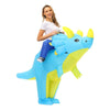 Halloween Dinosaur Inflatable Clothes Polyester 3D Cartoon Doll Clothing, Size:L(160-190cm)(Triceratops)