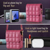 For Samsung Galaxy Z Flip6 BFB04 Plaid Crossbody Fold Phone Bag(Rose Red)