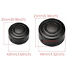 HP-A006 Motorcycle Modified Rear Axle Nut Covers Caps for Harley Sportster S(Black)
