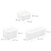 3 PCS Wall Mounted Large Opening Gloves Mask Small Object Storage Box, Style: Small Square