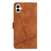 For Samsung Galaxy A06 4G Skin-feel Stitching Leather Phone Case(Brown)