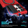 For Samsung Galaxy S24 Ultra 5G Sliding Camshield MagSafe Holder TPU Hybrid PC Phone Case(Red)