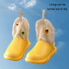 Winter Warm Velvet Thick Waterproof Cotton Slippers, Color: Pink 599(40-41)